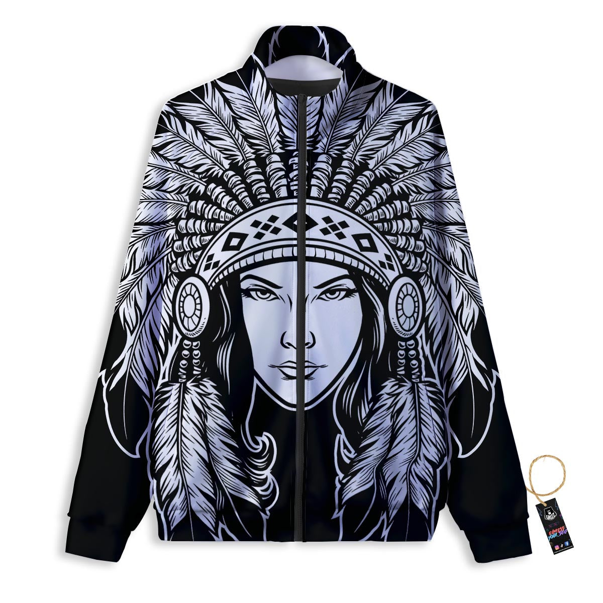 Mummy Running Print Track Jacket-grizzshop