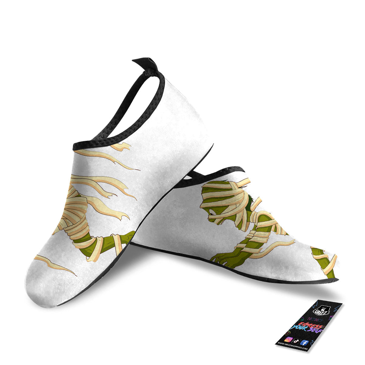 Mummy Running Print Water Shoes-grizzshop