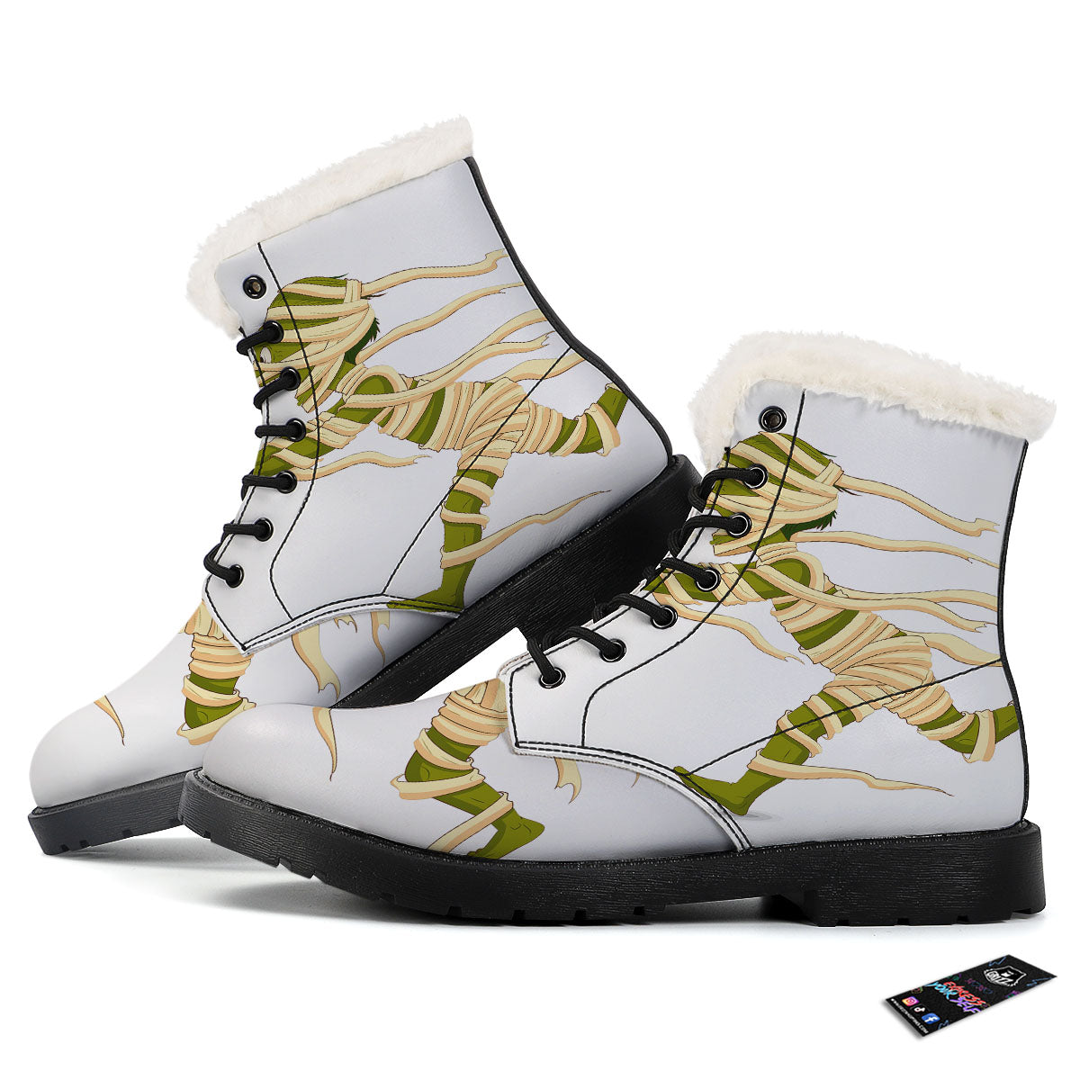 Mummy Running Print Winter Boots-grizzshop