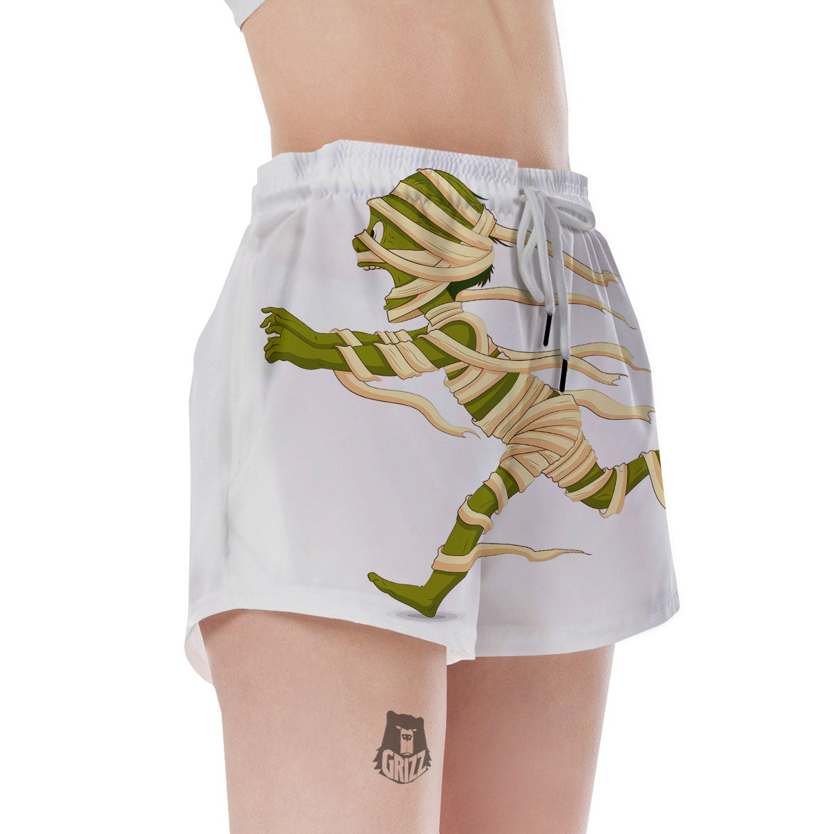 Mummy Running Print Women's Shorts-grizzshop