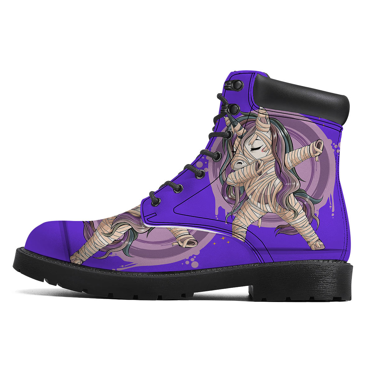 Mummy Unicorn Dap Print Boots-grizzshop