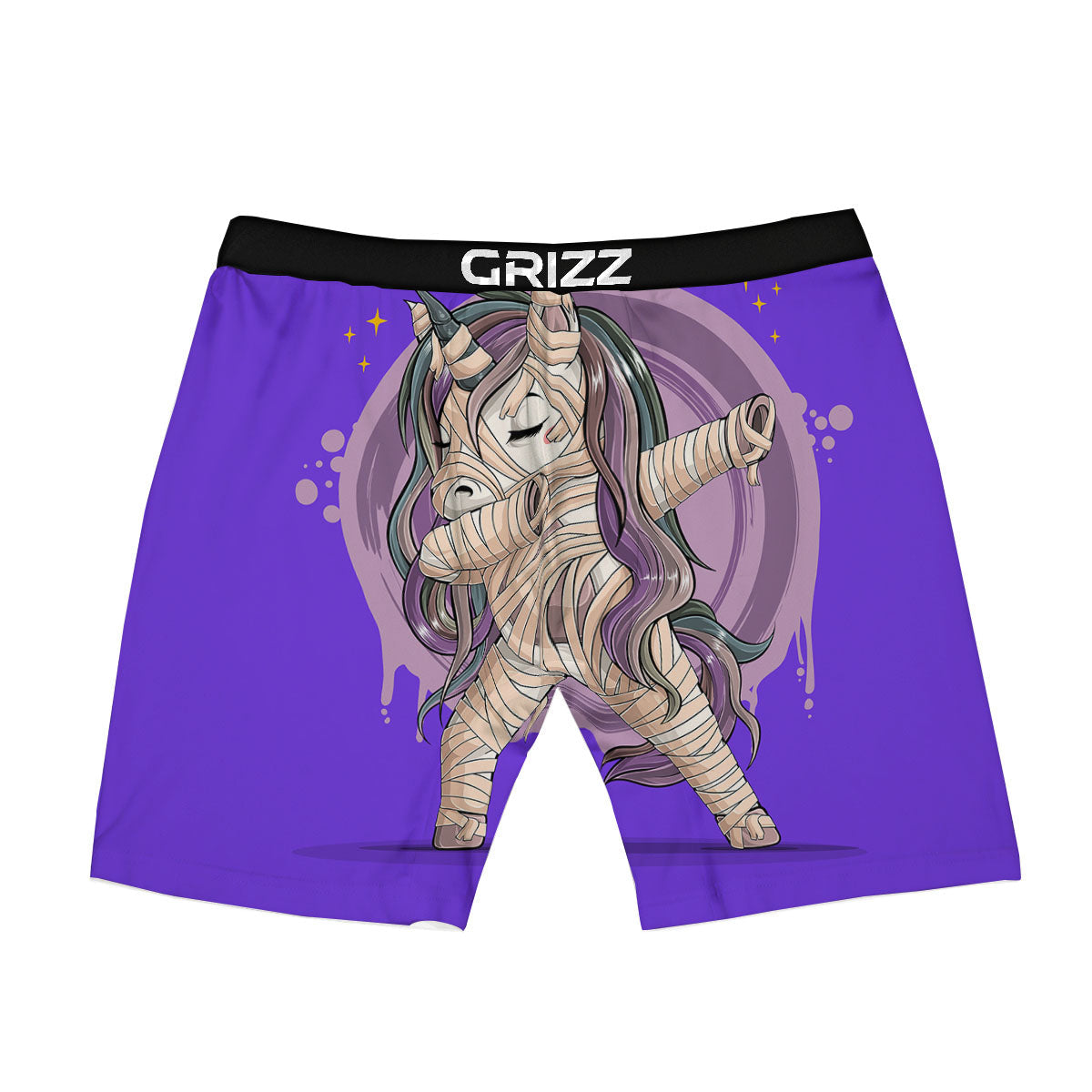 Mummy Unicorn Dap Print Boxer Briefs-grizzshop