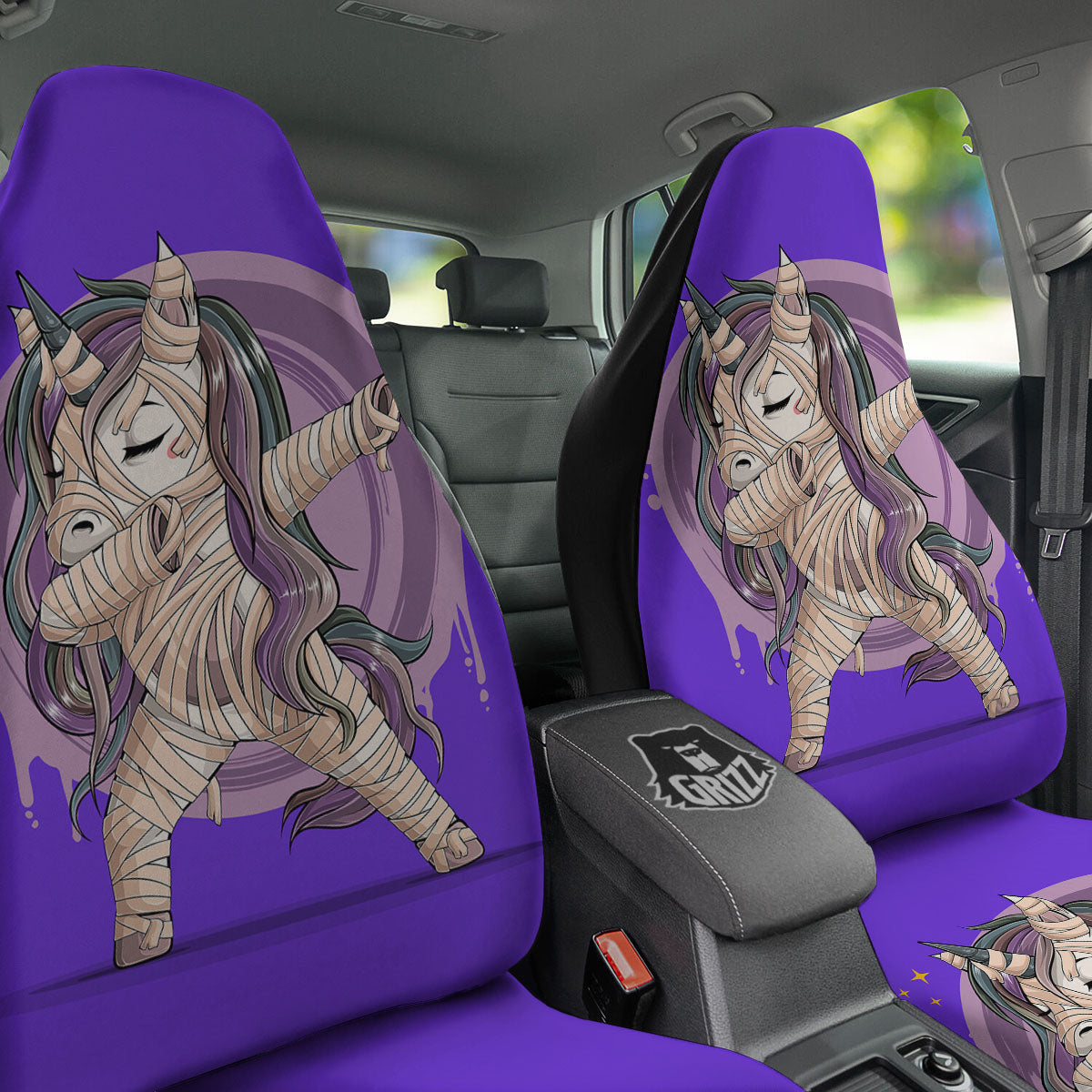 Mummy Unicorn Dap Print Car Seat Covers-grizzshop