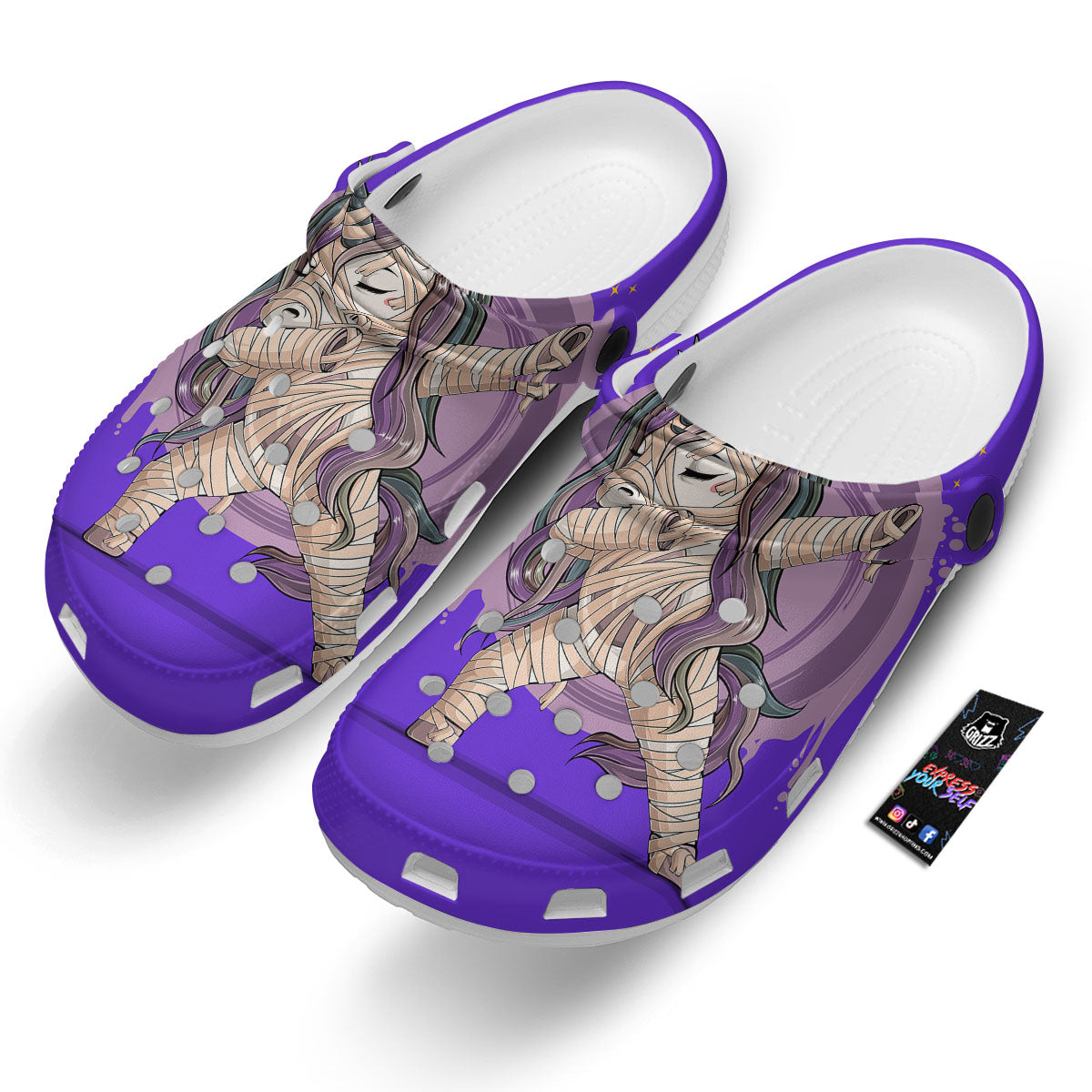 Mummy Unicorn Dap Print Clog-grizzshop