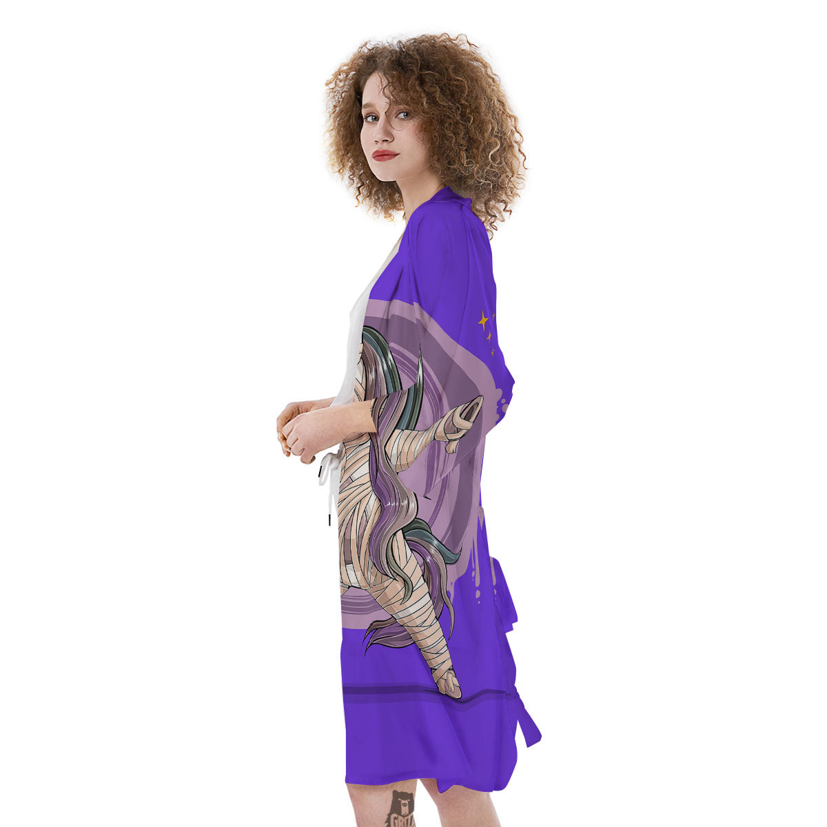 Mummy Unicorn Dap Print Kimono-grizzshop