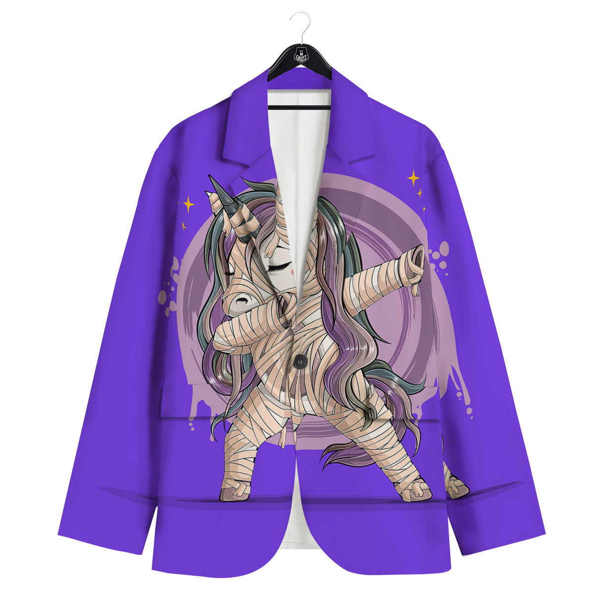 Mummy Unicorn Dap Print Men's Sport Coat-grizzshop