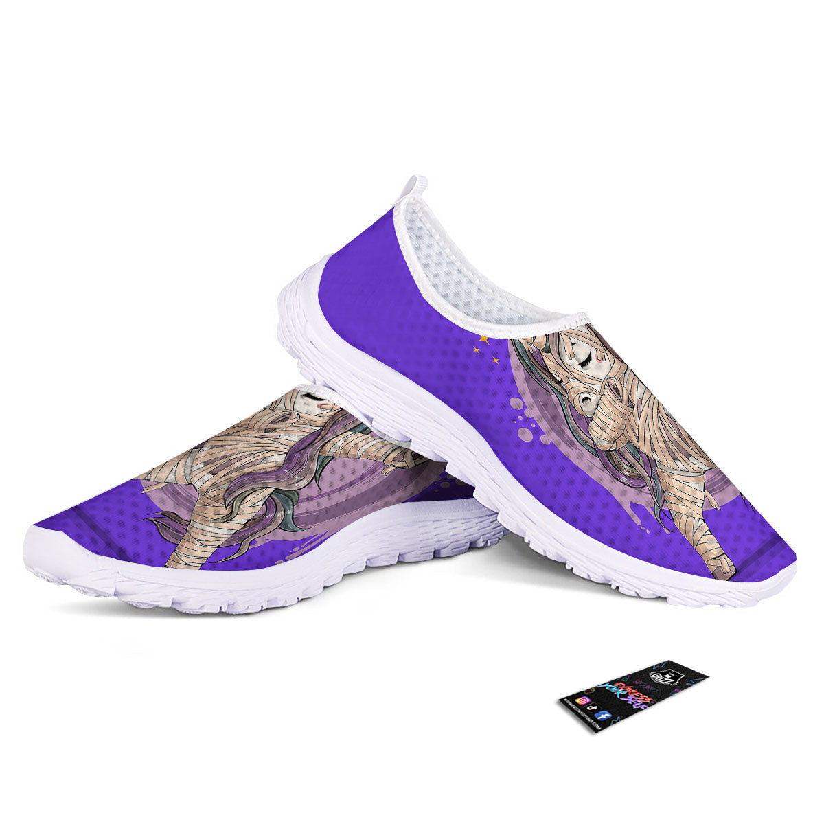 Mummy Unicorn Dap Print Nurse Shoes-grizzshop
