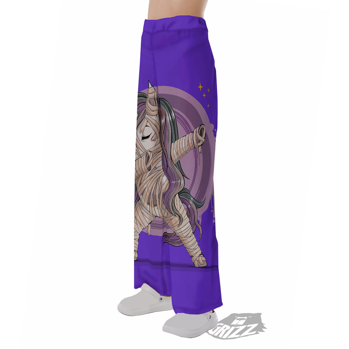 Mummy Unicorn Dap Print Pajama Pants-grizzshop