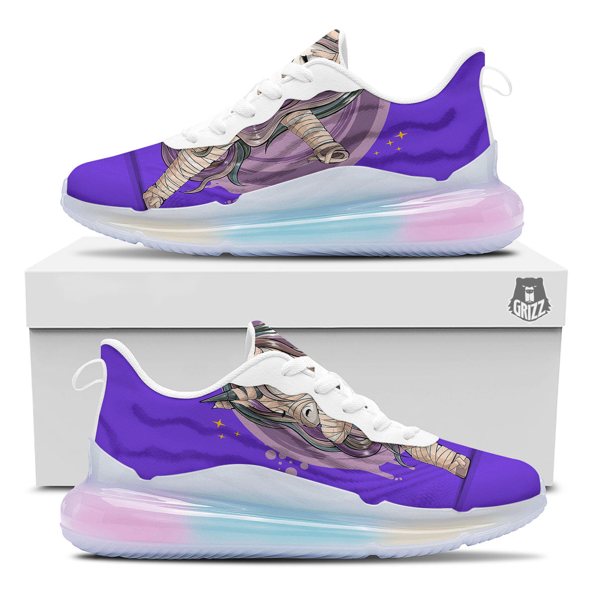 Mummy Unicorn Dap Print Running Sneakers-grizzshop