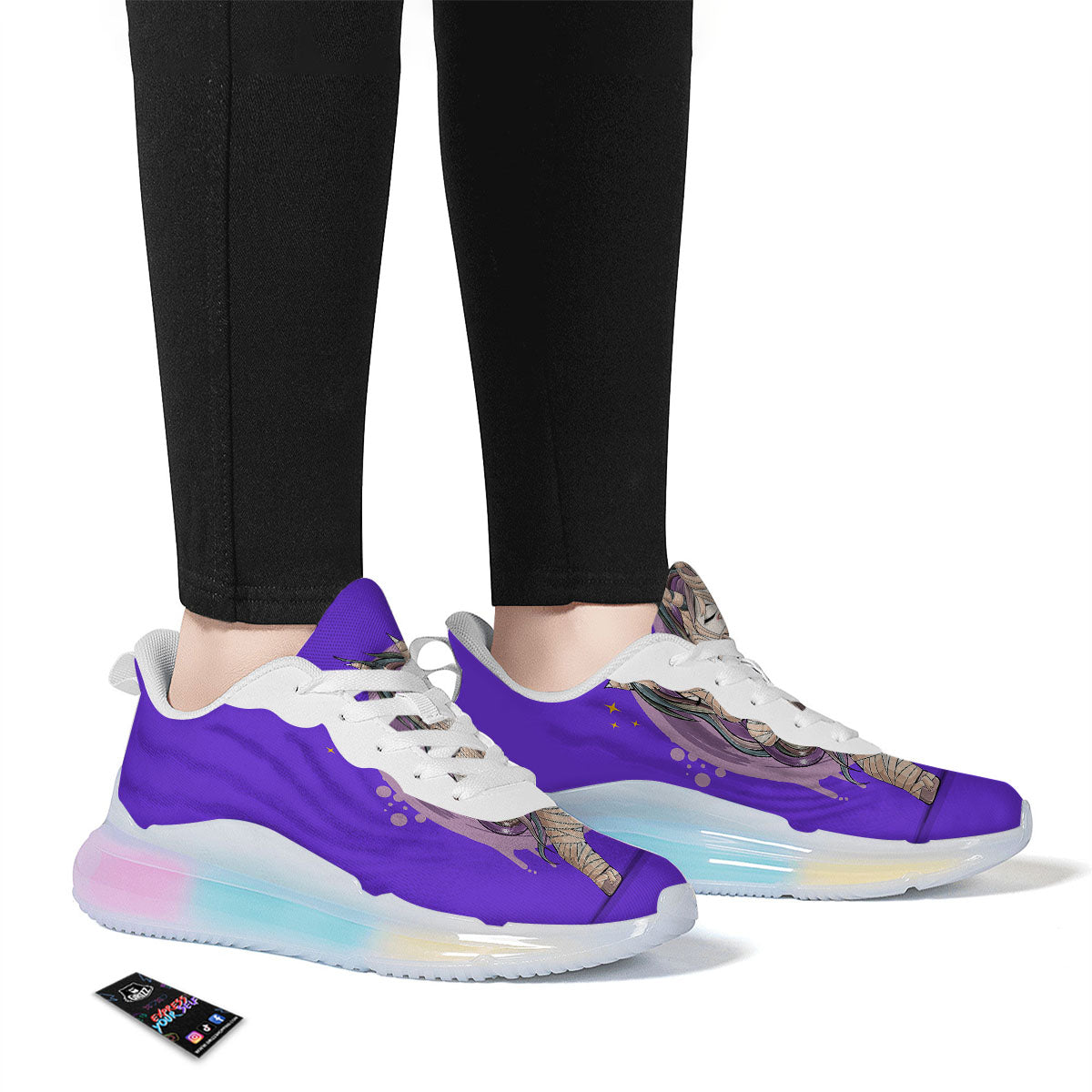 Mummy Unicorn Dap Print Running Sneakers-grizzshop