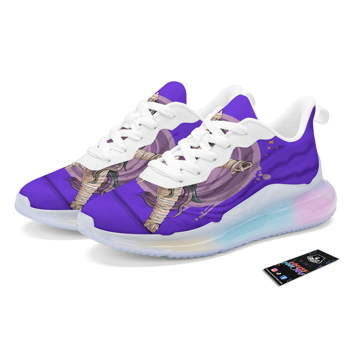 Mummy Unicorn Dap Print Running Sneakers-grizzshop