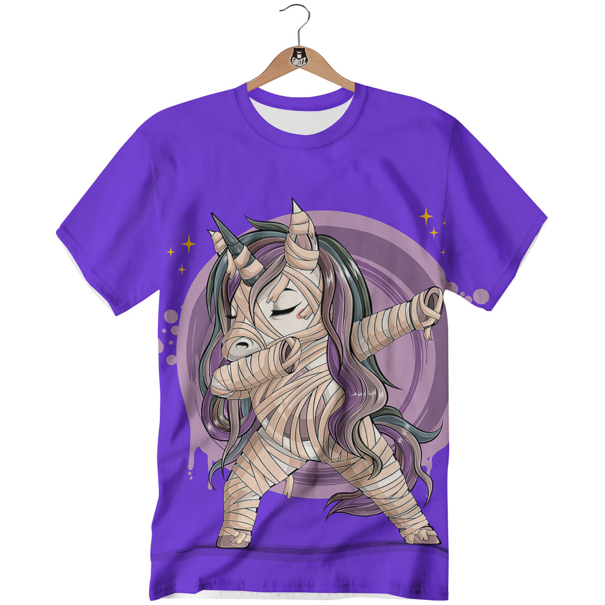Mummy Unicorn Dap Print T-Shirt-grizzshop