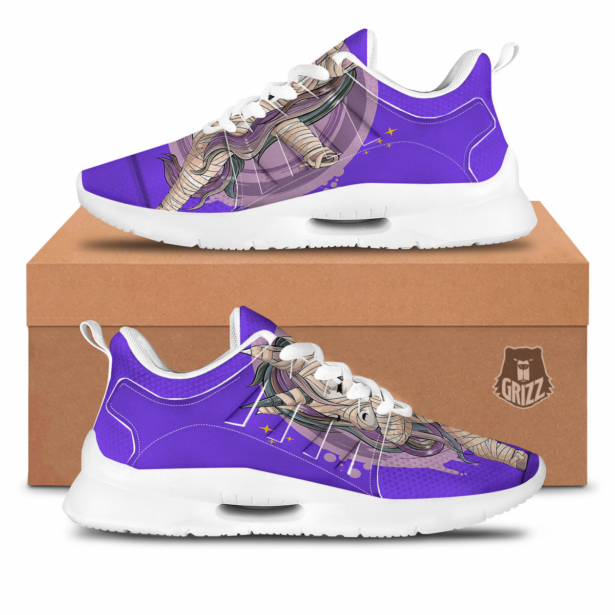 Mummy Unicorn Dap Print Tennis Shoes-grizzshop
