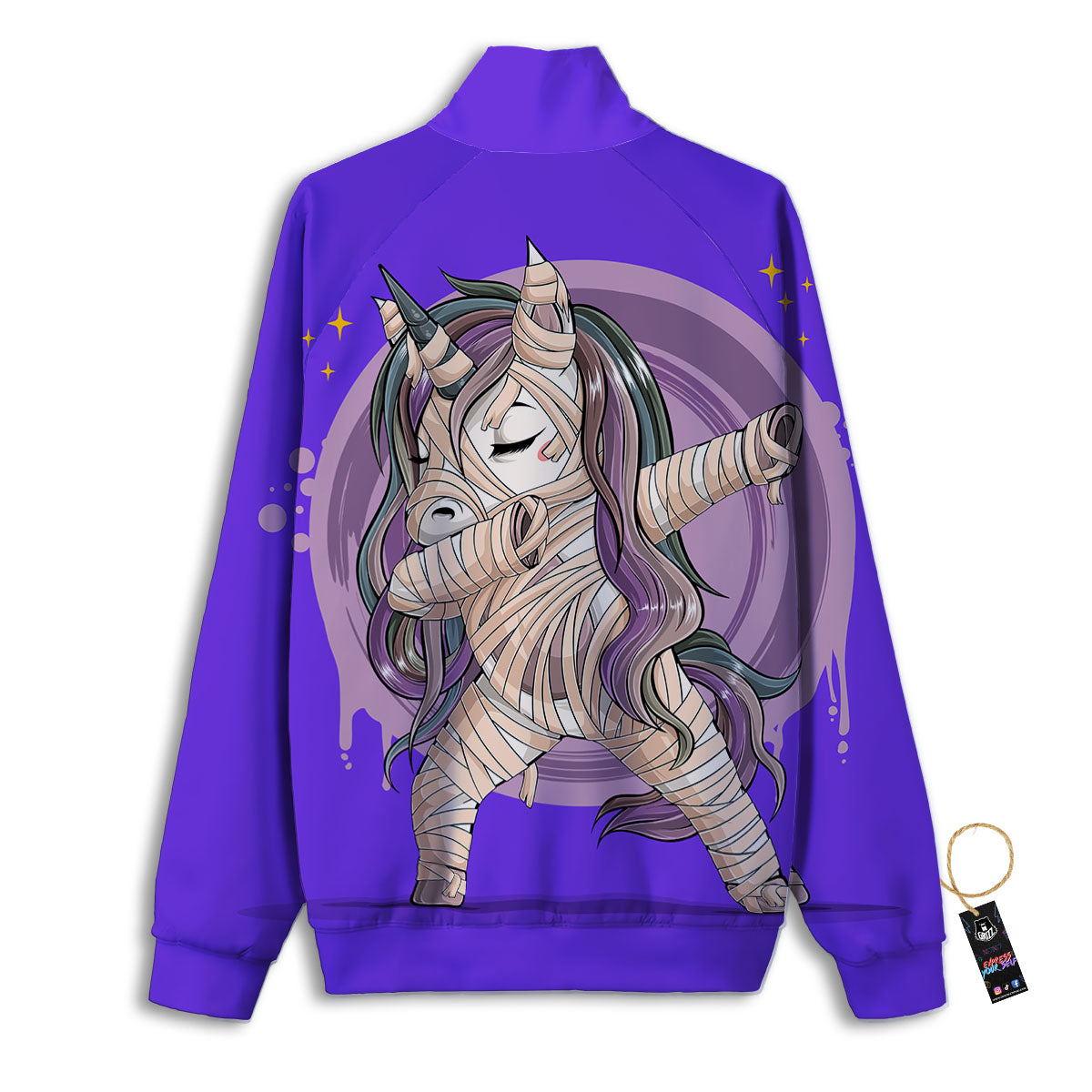 Mummy Unicorn Dap Print Track Jacket-grizzshop
