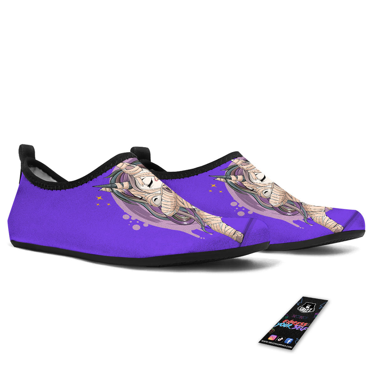 Mummy Unicorn Dap Print Water Shoes-grizzshop