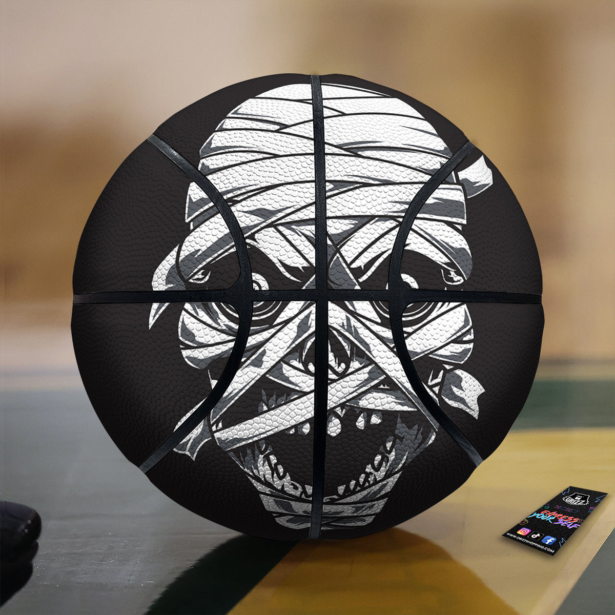 Mummy Head Print Basketball