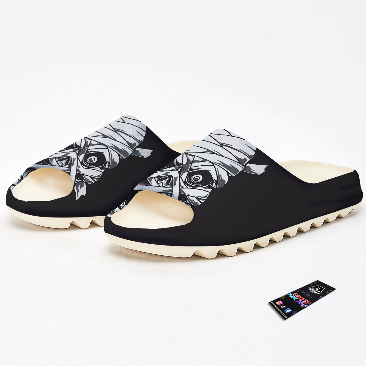 Mummy Head Print Sandals-grizzshop