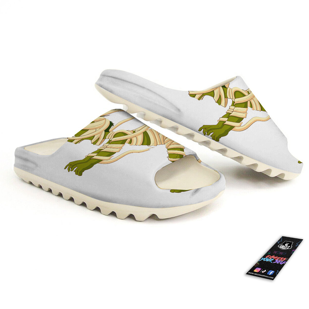 Mummy Running Print Sandals-grizzshop