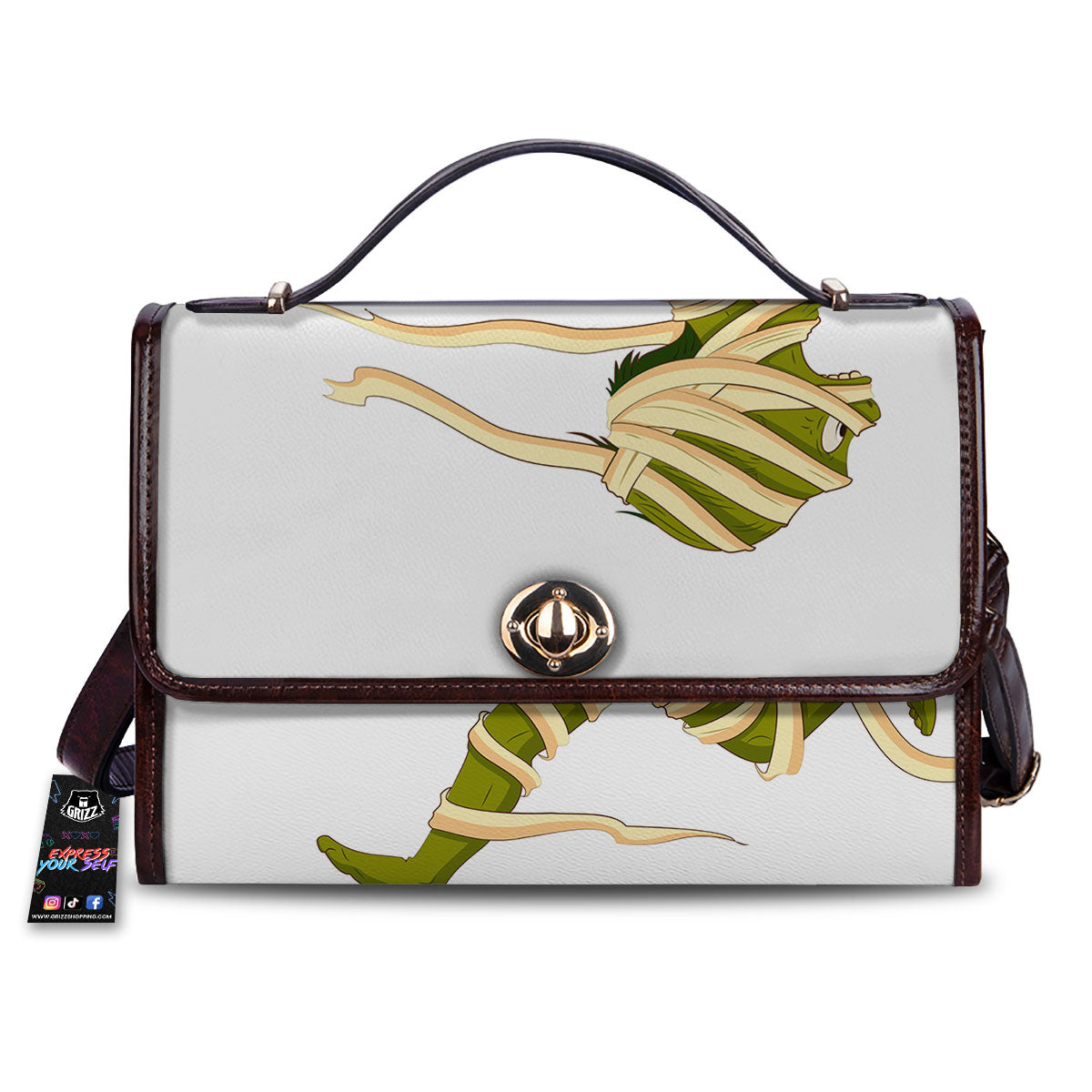 Mummy Running Print Women's Satchel Bag
