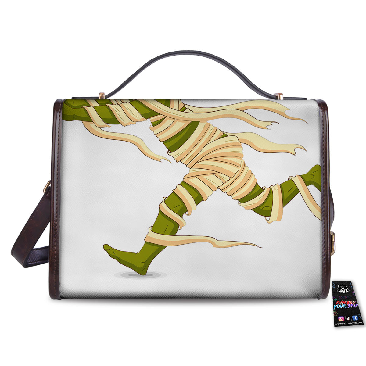 Mummy Running Print Women's Satchel Bag