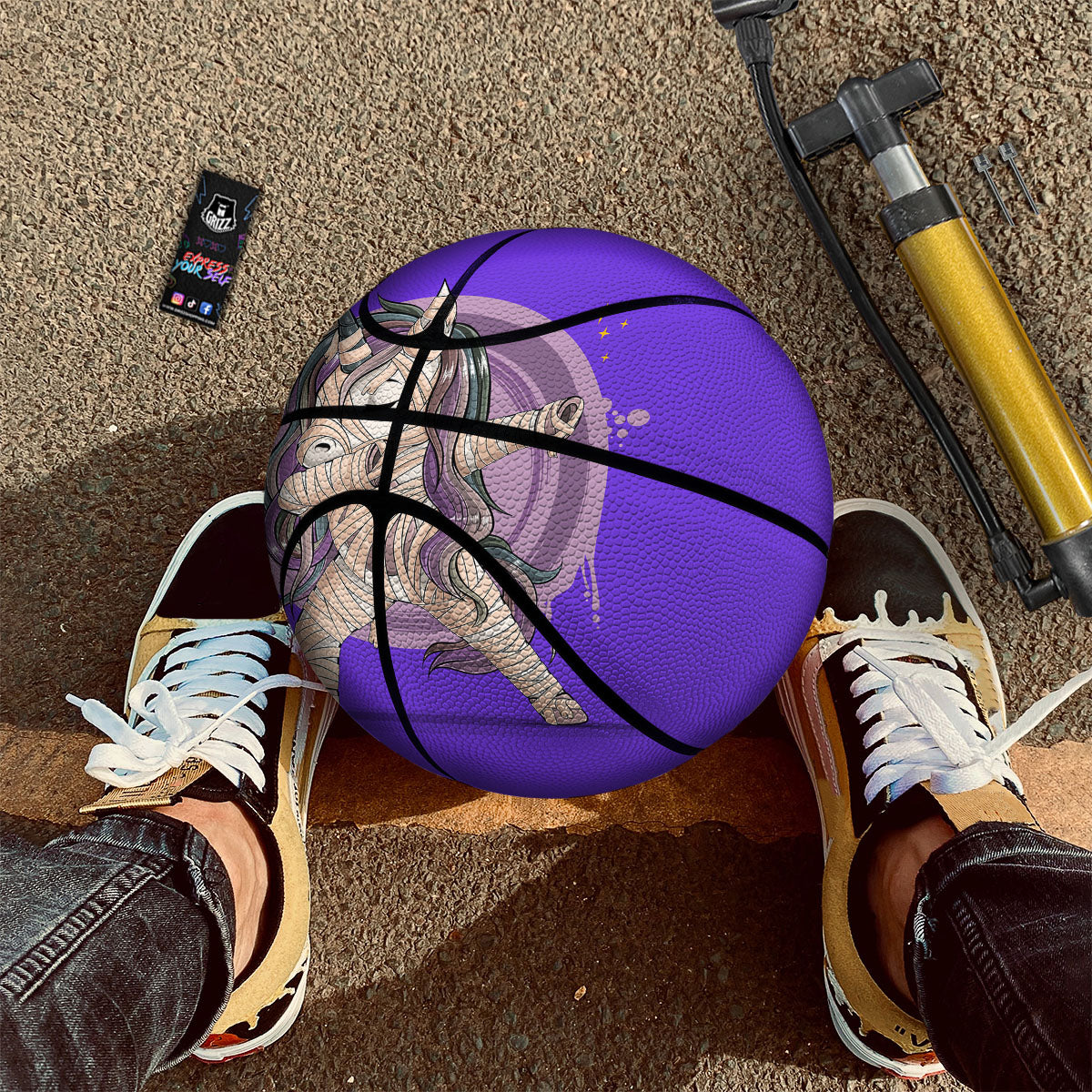 Mummy Unicorn Dap Print Basketball