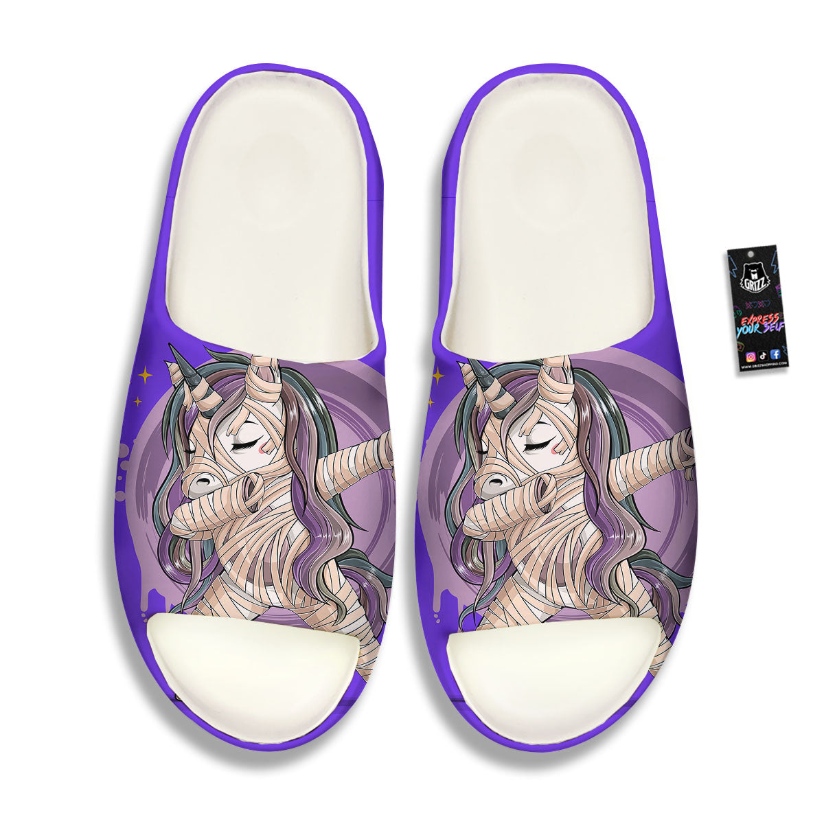 Mummy Unicorn Dap Print Sandals-grizzshop