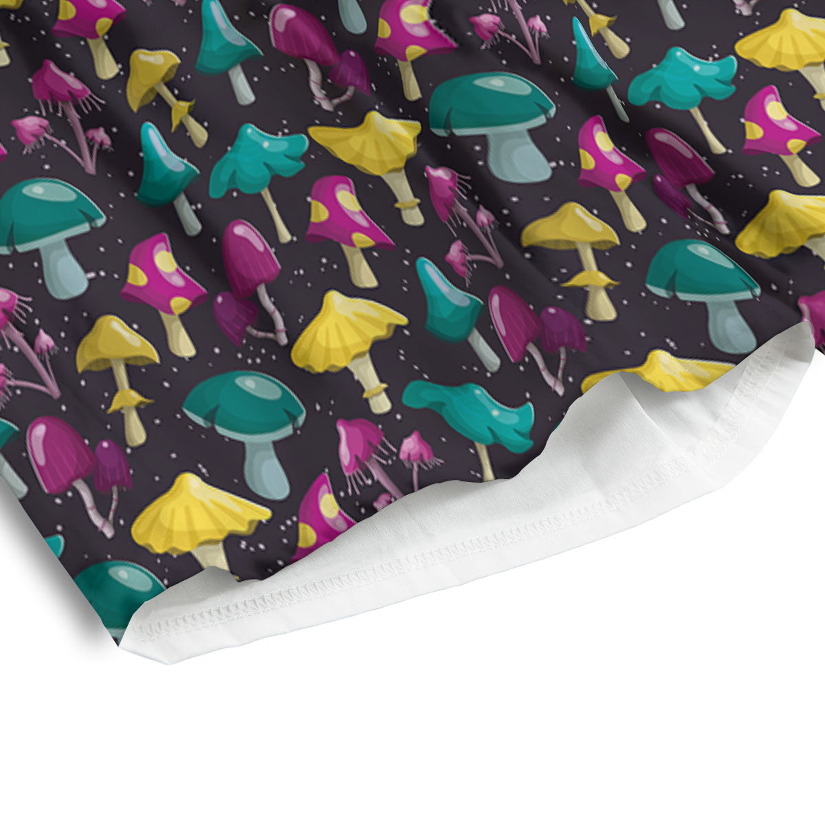 Mushroom Cartoon Print Pattern Men's Athletic Shorts
