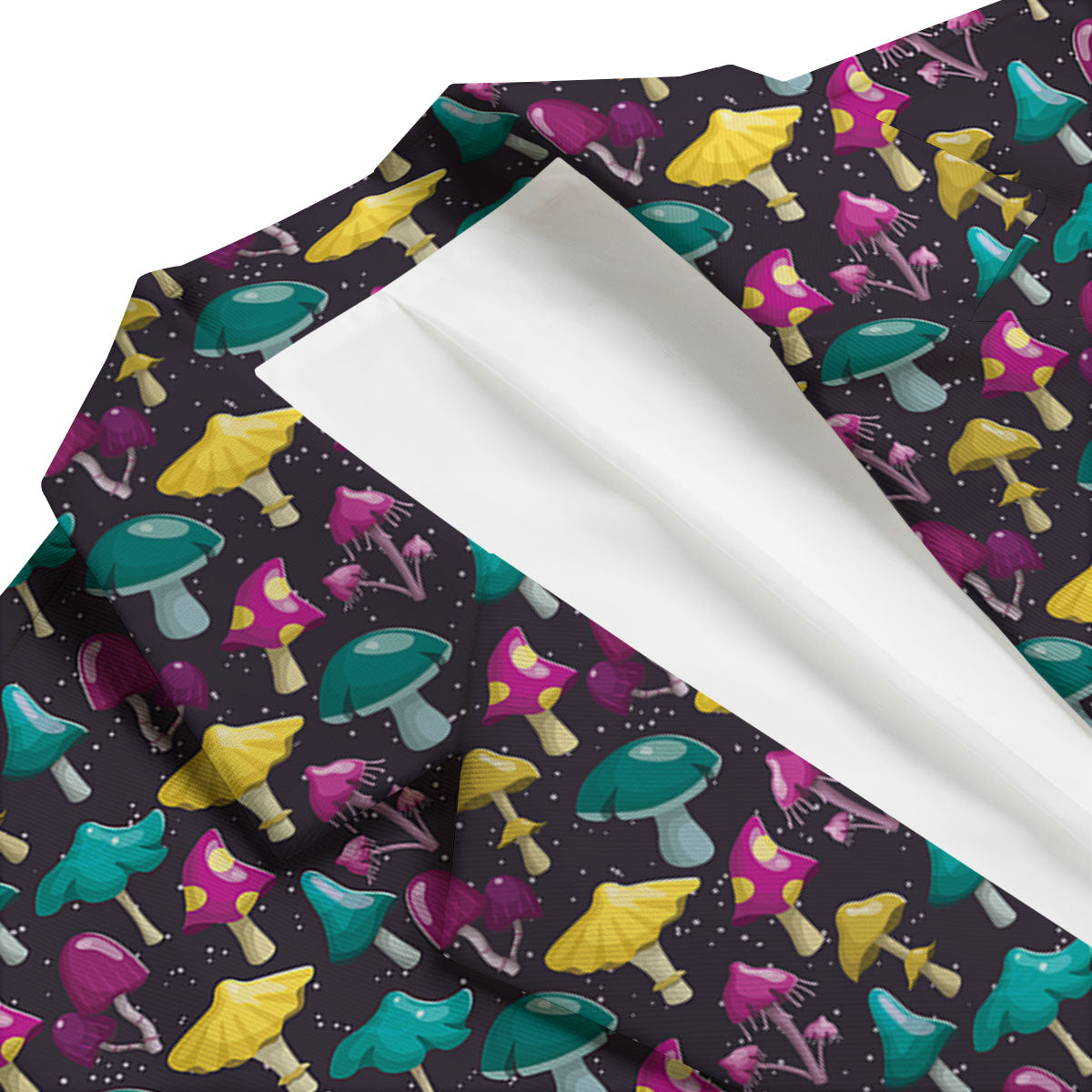 Mushroom Cartoon Print Pattern Men's Blazer-grizzshop