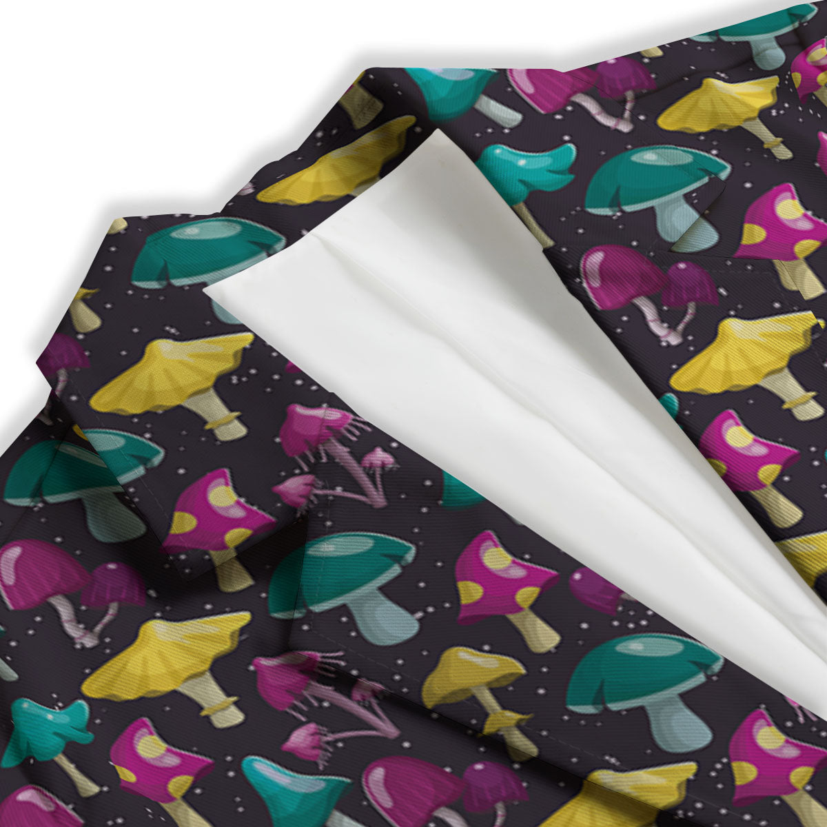 Mushroom Cartoon Print Pattern Women's Blazer-grizzshop