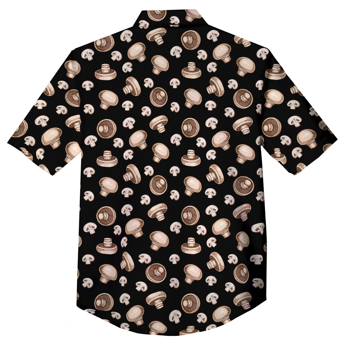 Mushroom Champignon Print Pattern Button Up Shirt-grizzshop