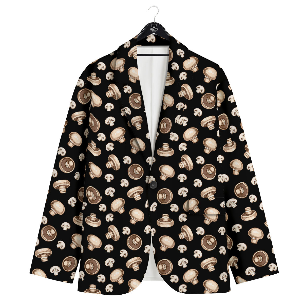 Mushroom Champignon Print Pattern Men's Sport Coat-grizzshop