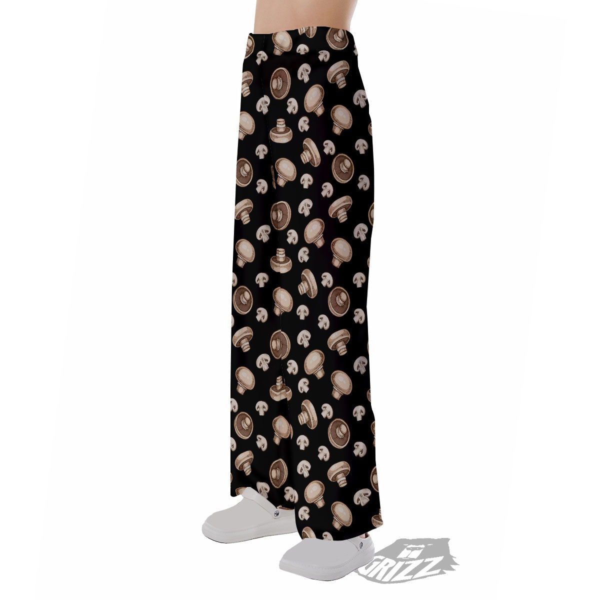 Mushroom Champignon Print Pattern Pajama Pants-grizzshop