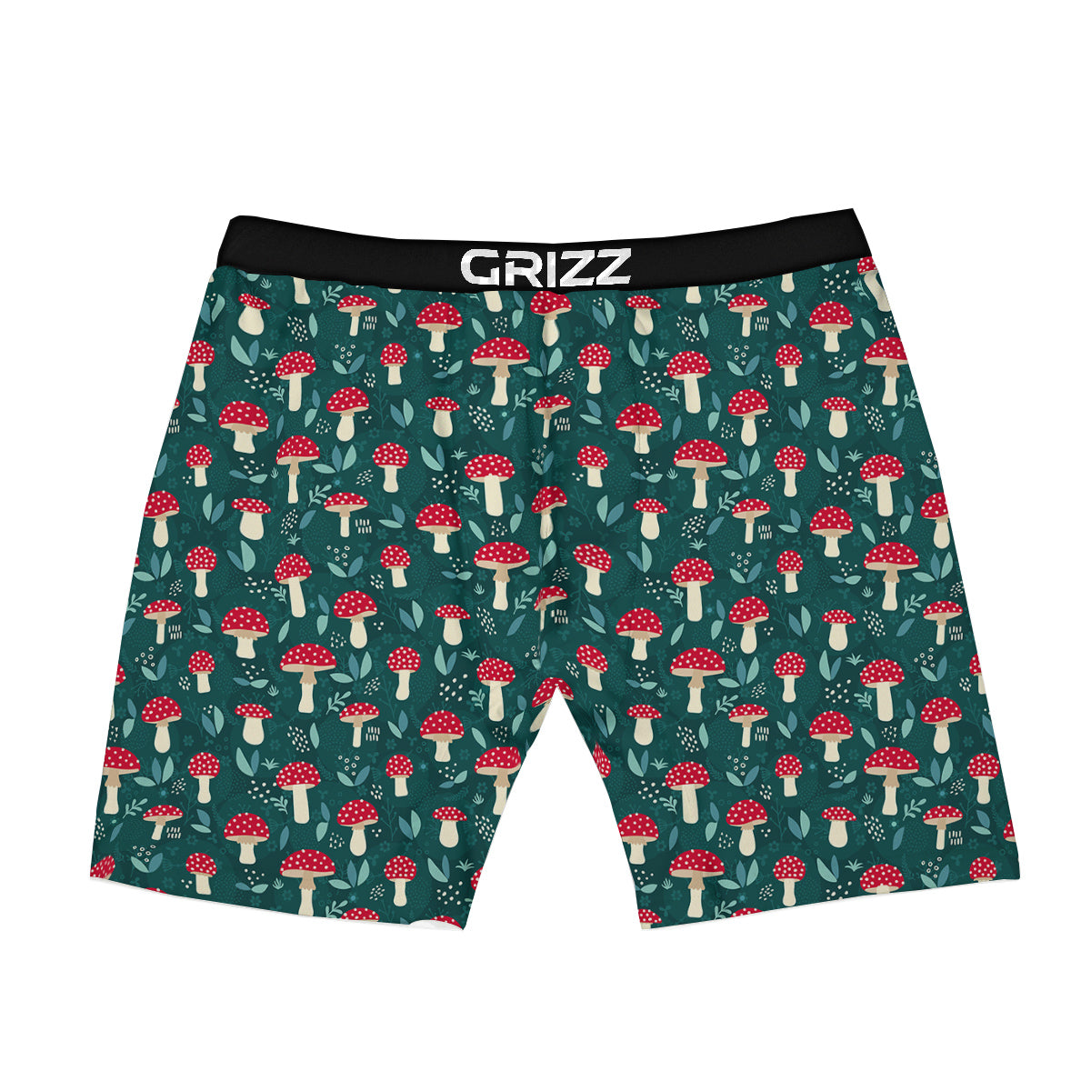 Mushroom Cute Print Pattern Boxer Briefs-grizzshop