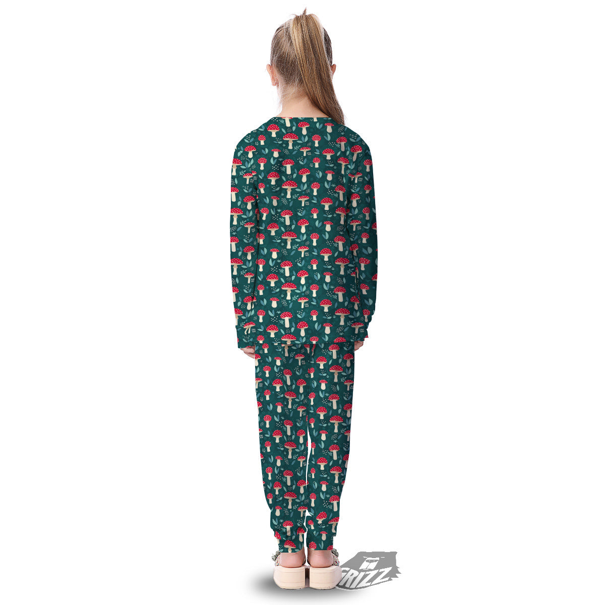 Mushroom Cute Print Pattern Kid's Pajamas-grizzshop