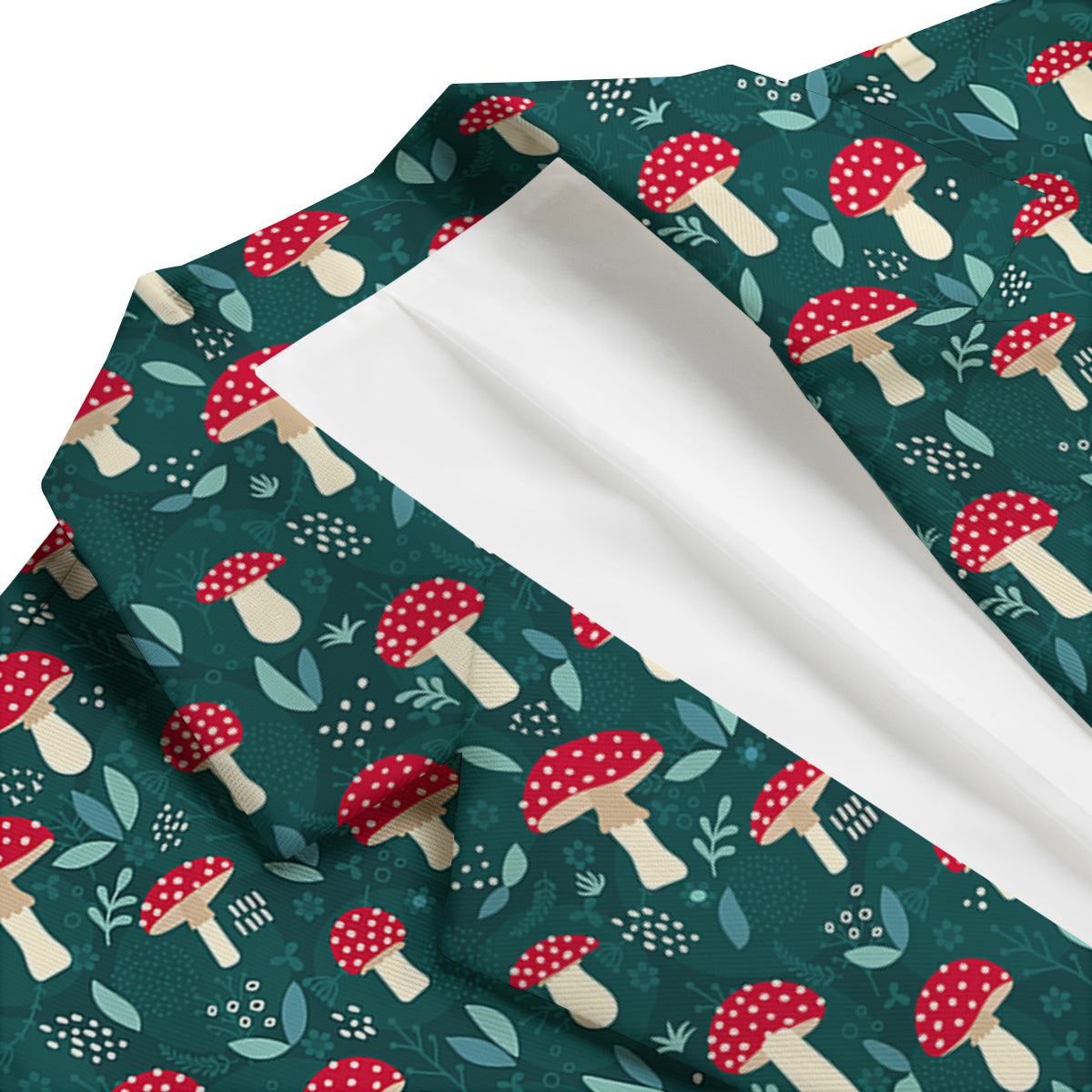 Mushroom Cute Print Pattern Men's Blazer-grizzshop