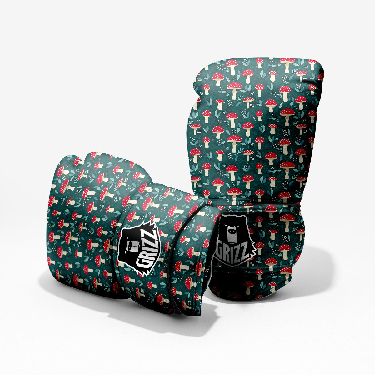 Mushroom Cute Print Pattern Pro Boxing Glove