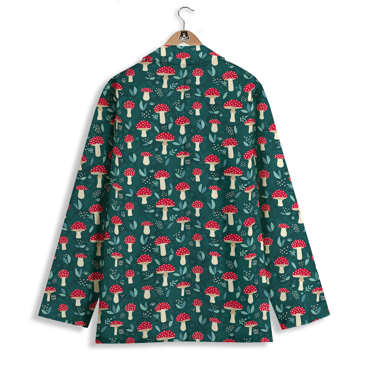 Mushroom Cute Print Pattern Women's Blazer-grizzshop