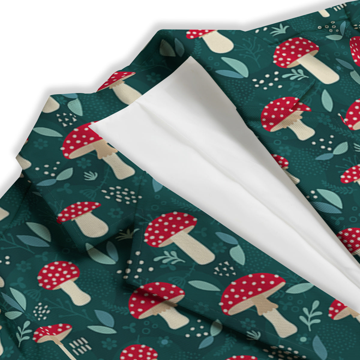 Mushroom Cute Print Pattern Women's Blazer-grizzshop