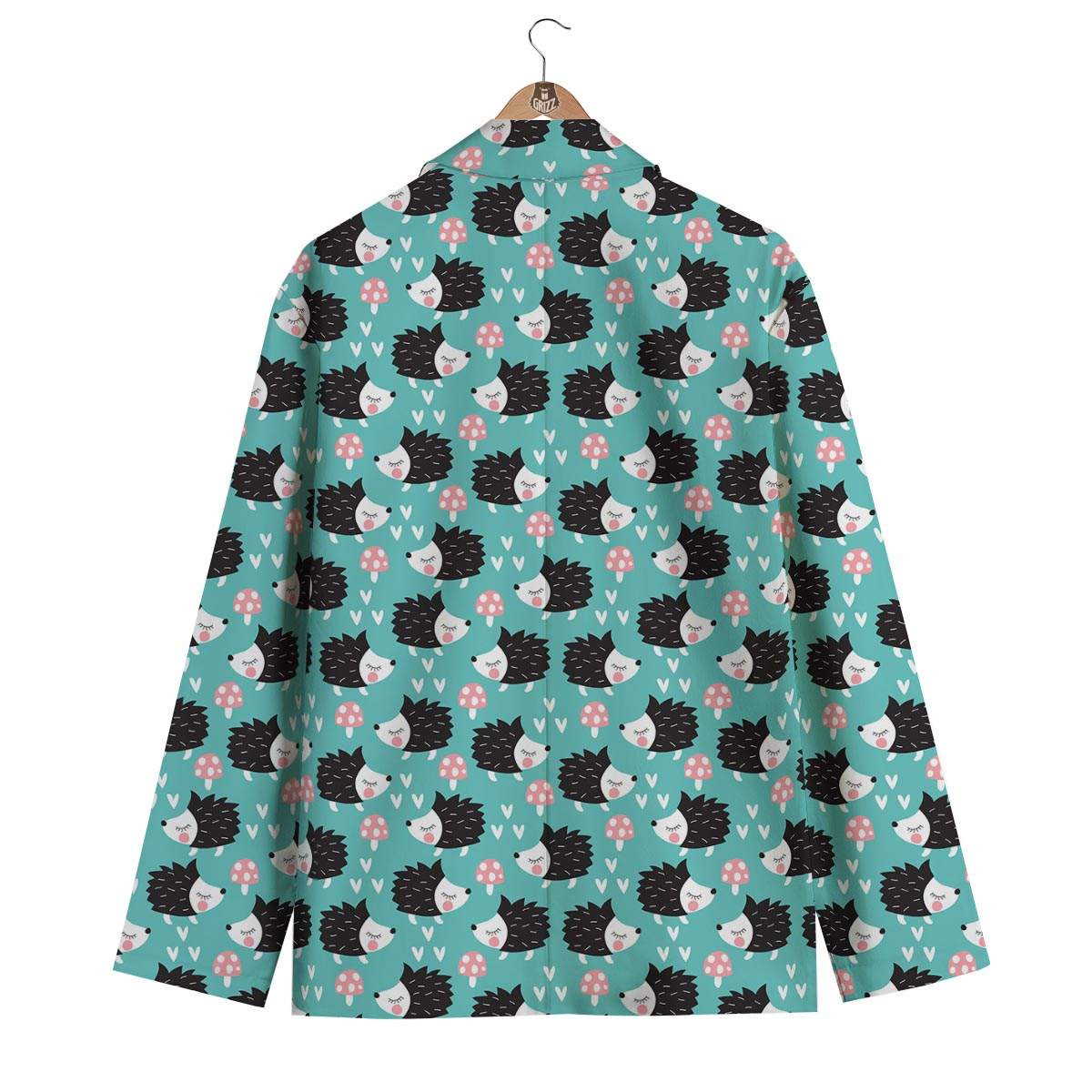 Mushroom Hedgehogs Men's Blazer-grizzshop