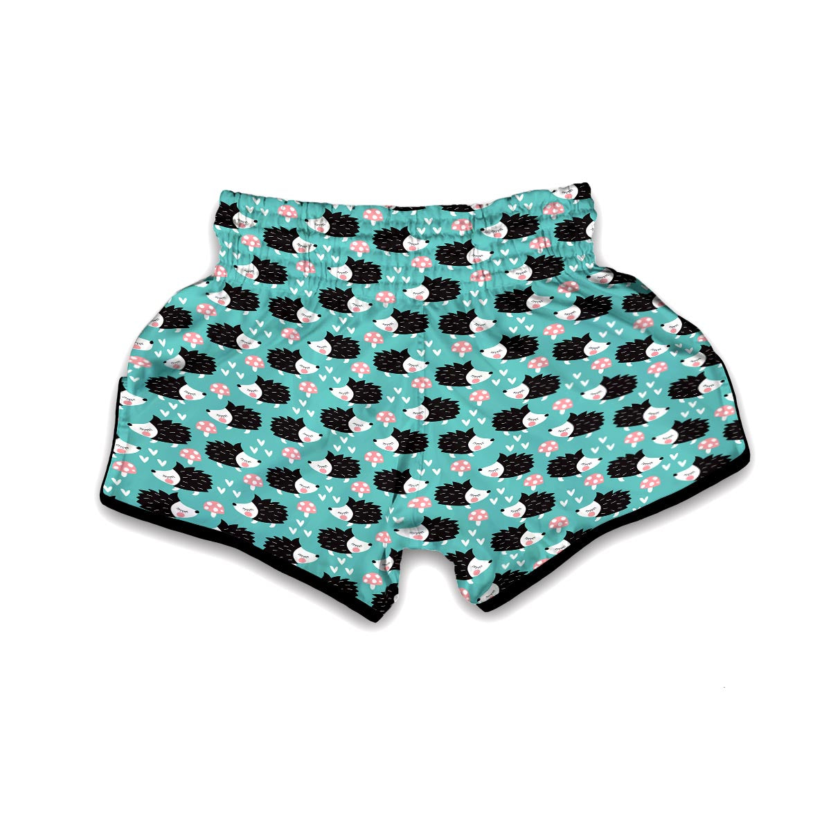 Mushroom Hedgehogs Muay Thai Boxing Shorts-grizzshop