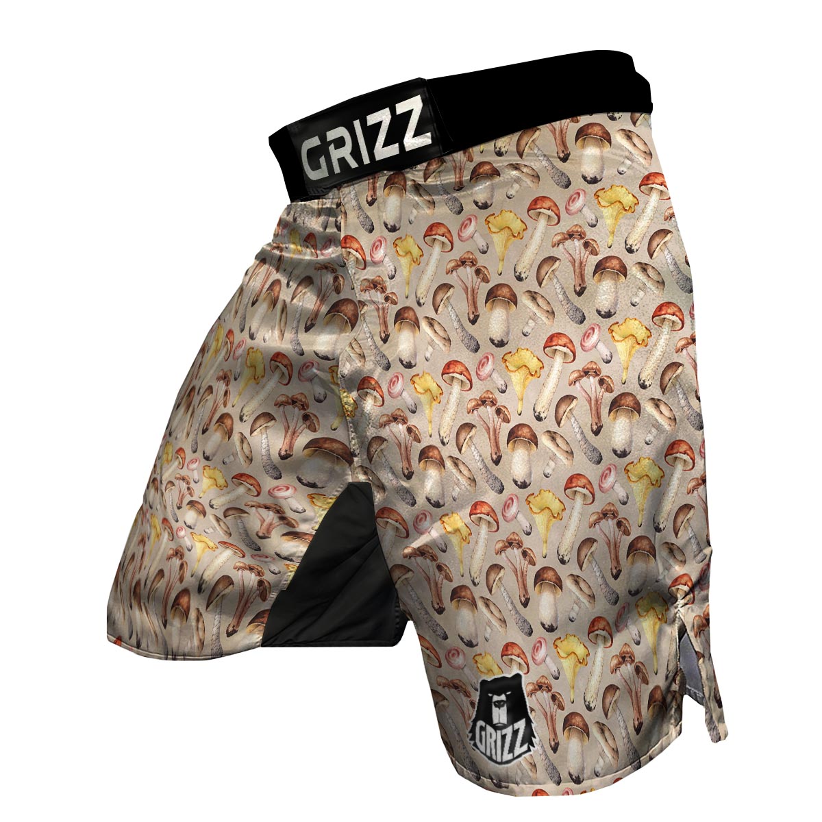 Mushroom Pattern Print MMA Shorts-grizzshop