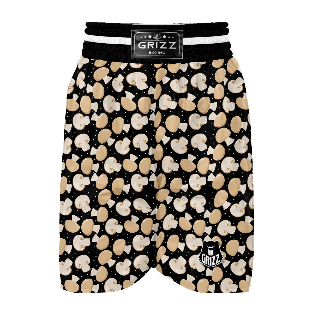 Mushroom Print Pattern Boxing Shorts-grizzshop