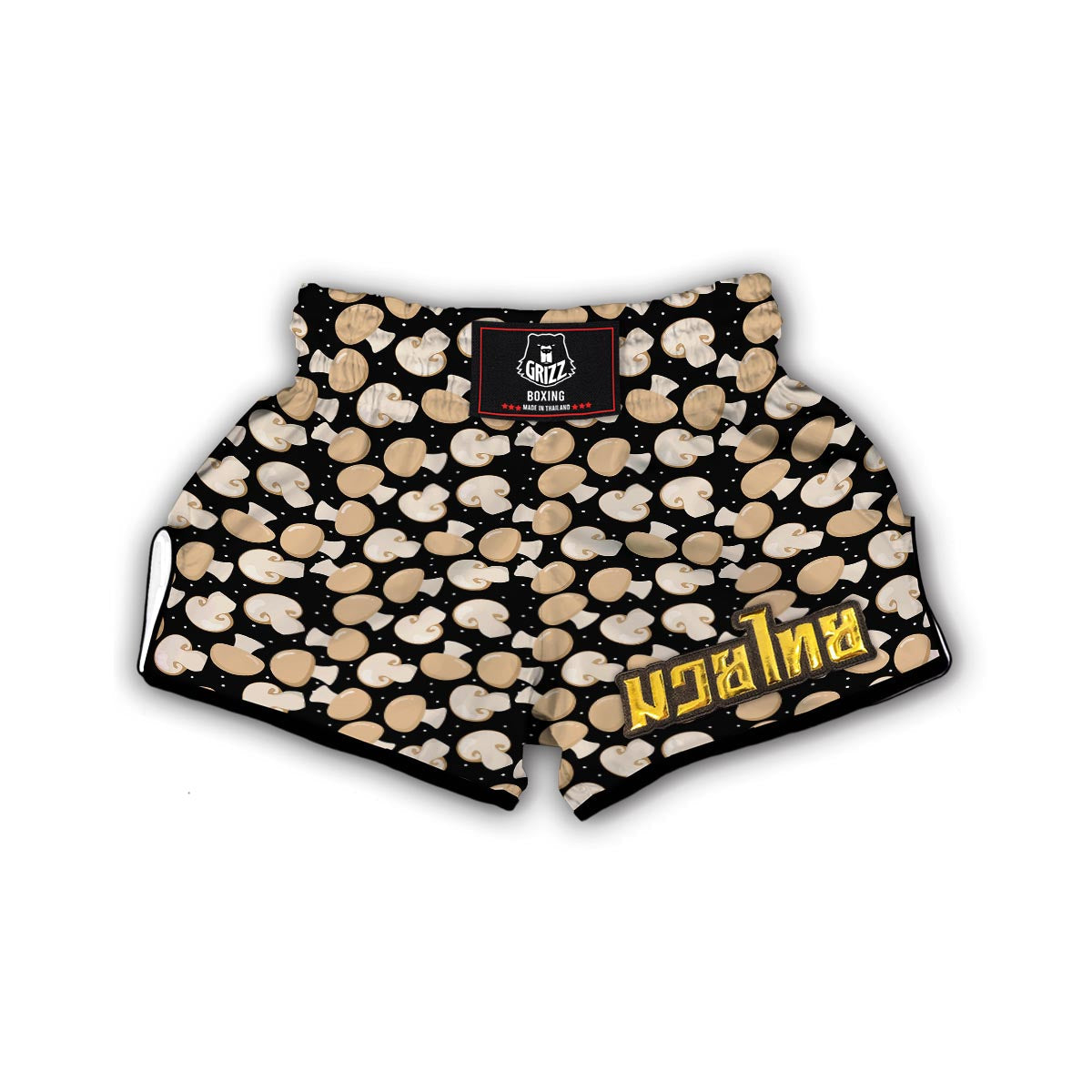 Mushroom Print Pattern Muay Thai Boxing Shorts-grizzshop