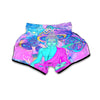 Mushroom Psychedelic Buddha Muay Thai Boxing Shorts-grizzshop