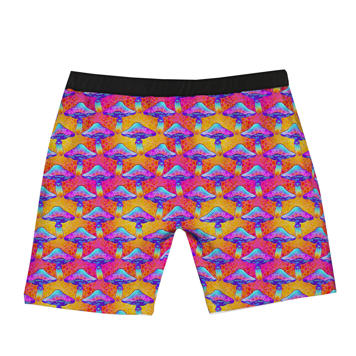 Mushroom Psychedelic Hippie Print Pattern Boxer Briefs-grizzshop