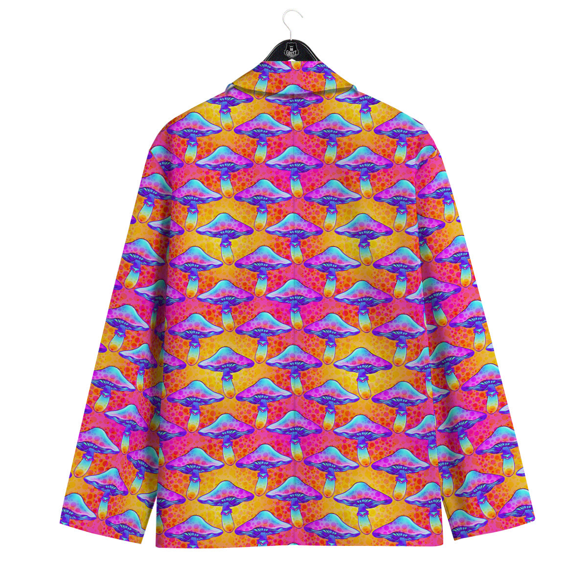 Mushroom Psychedelic Hippie Print Pattern Men's Sport Coat-grizzshop