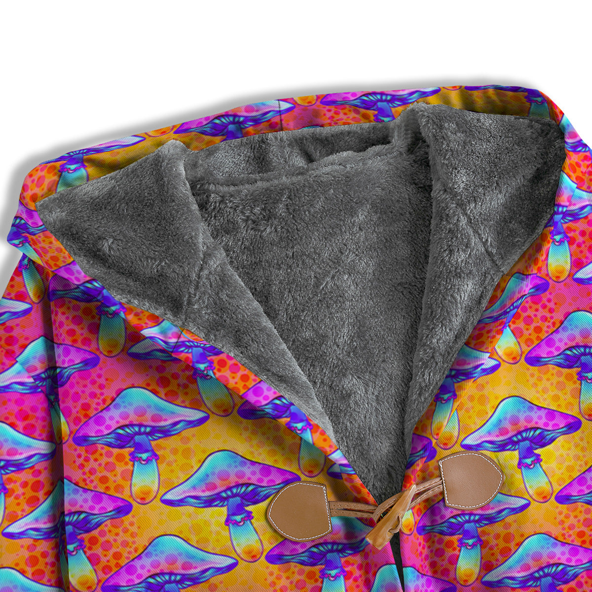 Mushroom Psychedelic Hippie Print Pattern Men's Windbreaker Jacket-grizzshop