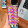 Mushroom Psychedelic Hippie Print Pattern Tumbler-grizzshop