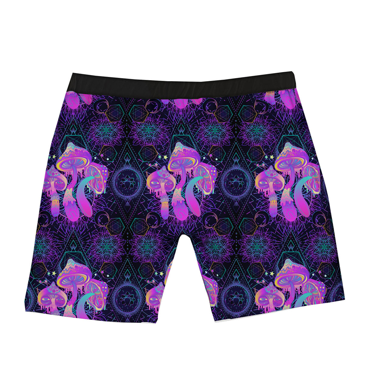 Mushroom Psychedelic Print Pattern Boxer Briefs-grizzshop