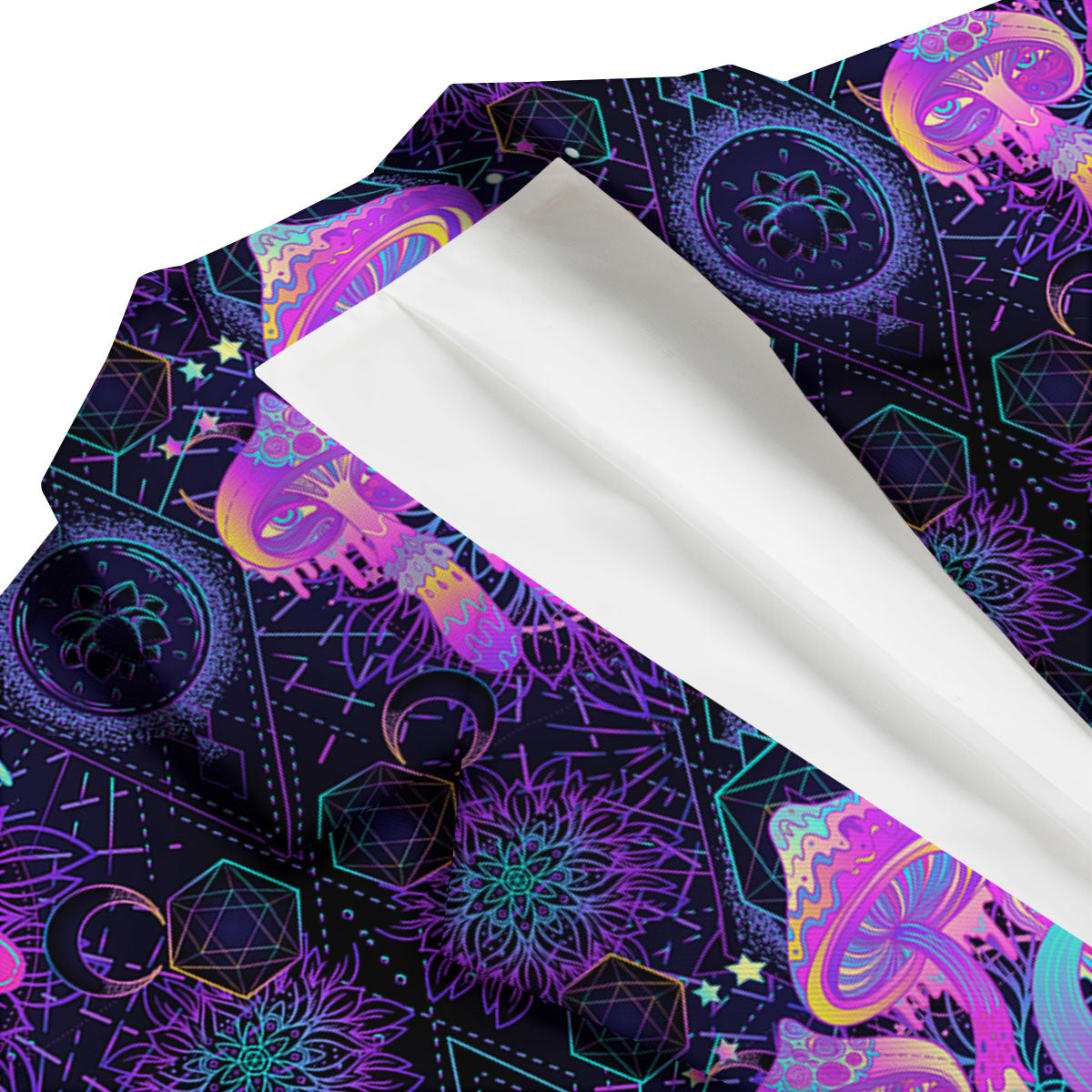 Mushroom Psychedelic Print Pattern Men's Blazer-grizzshop